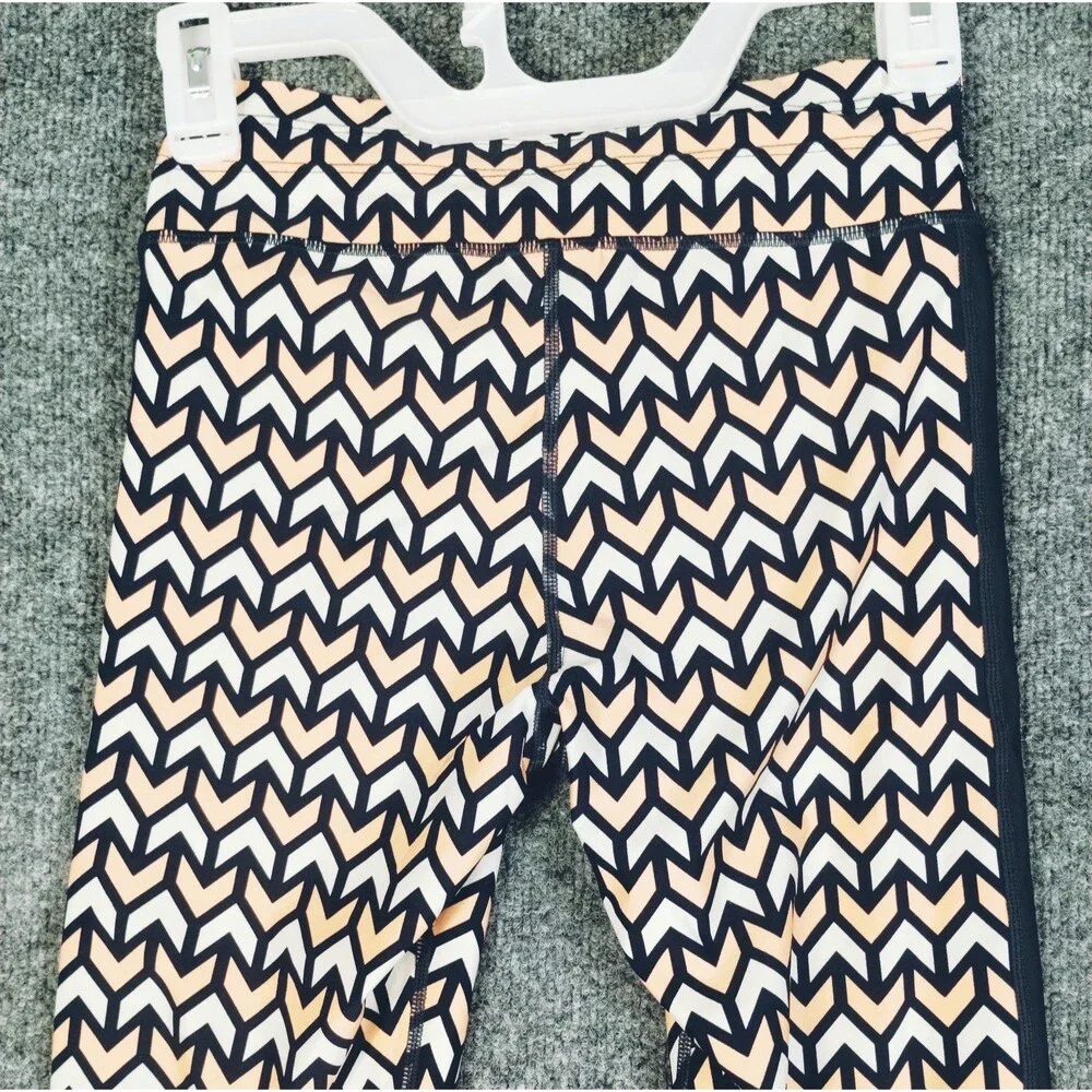 The Upside Leggings Women's 4 Compression Yoga Pants Drawstring Graphic Peach - Picture 7 of 12